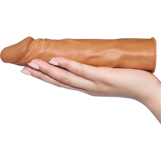 Lovetoy Penis Sleeve Add 2 Pleasure X Tender Brown