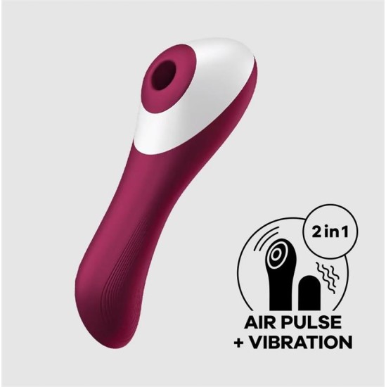 Satisfyer „Dual Crush Vibe“ ir „Clitoris Sucker“ USB raudona spalva