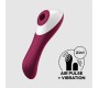 Satisfyer „Dual Crush Vibe“ ir „Clitoris Sucker“ USB raudona spalva