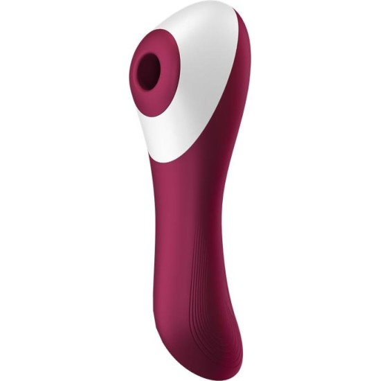 Satisfyer „Dual Crush Vibe“ ir „Clitoris Sucker“ USB raudona spalva