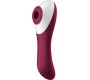 Satisfyer „Dual Crush Vibe“ ir „Clitoris Sucker“ USB raudona spalva