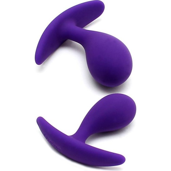 Rimba Toys Set of 2 Anatomic Butt Plugs Copenhagen Purple