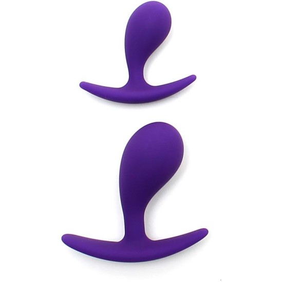 Rimba Toys Set of 2 Anatomic Butt Plugs Copenhagen Purple