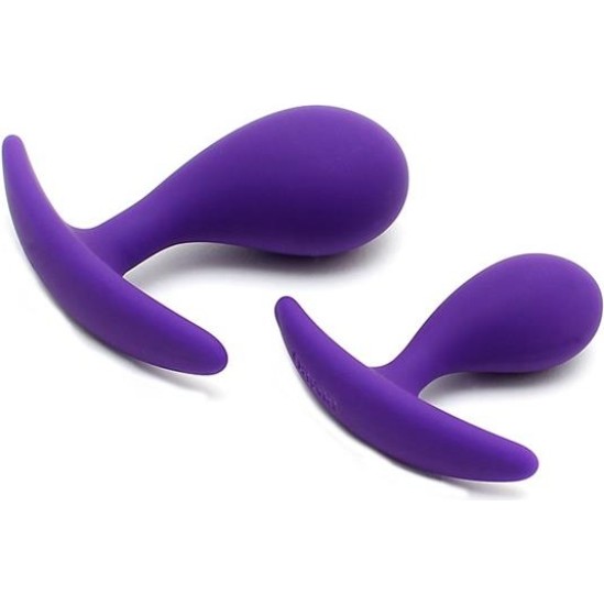 Rimba Toys Set of 2 Anatomic Butt Plugs Copenhagen Purple