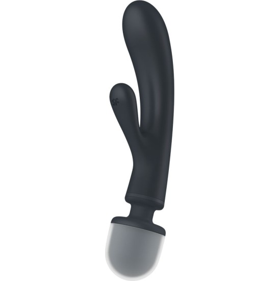 Satisfyer Vibrator APMIERINĀTĀJS — TRĪSŠAIS MĪLĪTĀJS RABIT VIBRATORS GREY