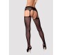 Obsessive Garter & Stockings OBSESSIVE S500 KOJINĖS JUODOS S/M/L