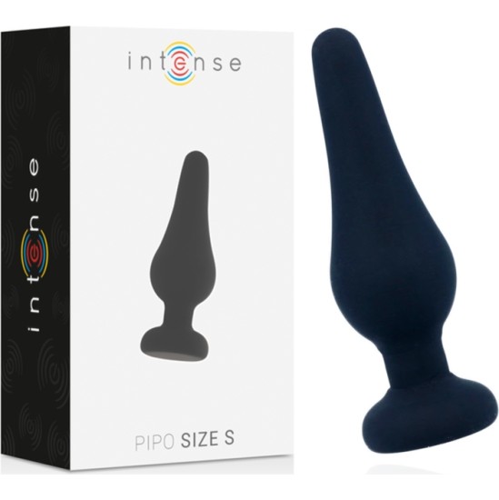 Intense Anal Toys INTENSE ANĀLAIS DZĪVNIEKS PIPO S SILICONE BLACK 9,8 CM