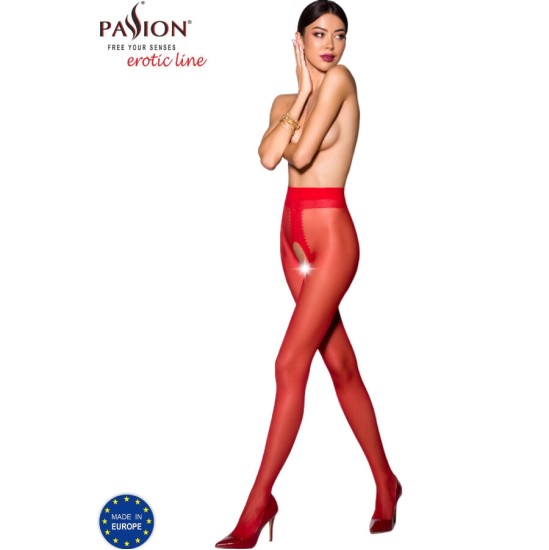 Passion Woman Garter & Stock PASSION — TIOPEN 007 STOCKING RED 1/2 (20 DEN)