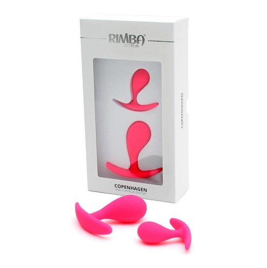 Rimba Toys Anal Play Plug Duo rinkinys Copenhagen Pink