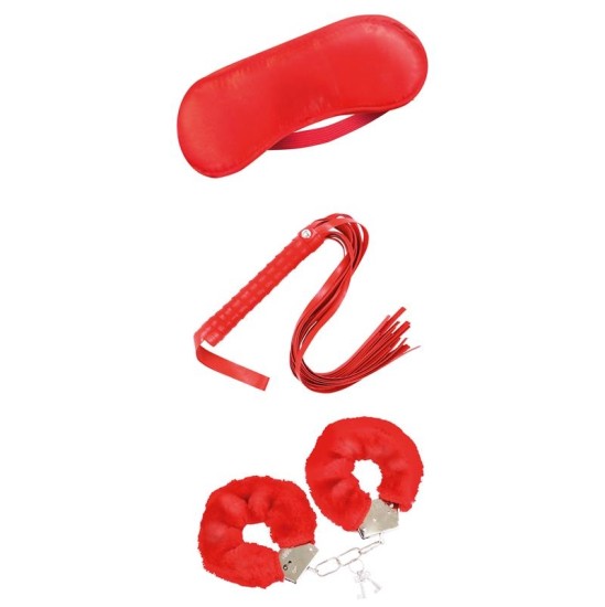 Intoyou Bdsm Line Beginners Bondage Set 3 Pieces Red