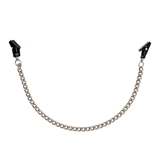 Bondage Play Nipple Clamps With Chain