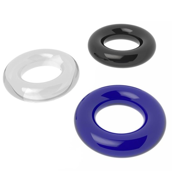 Lovetoy Pack of 3 Penis Ring Power Plus