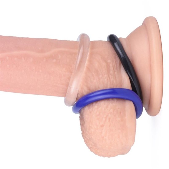 Lovetoy Pack of 3 Penis Ring Power Plus