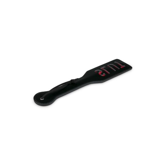 Easytoys Black Leather Paddle - Slut