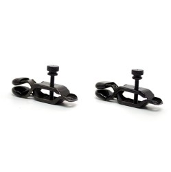 Latetobed Bdsm Line Зажимы для сосков Регулируемые Металлические Черные