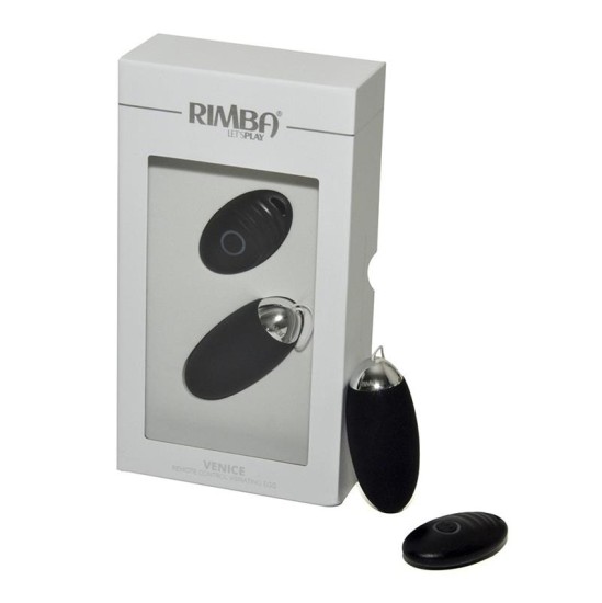 Rimba Toys Egg Vibrator with Remote Control Venice Black