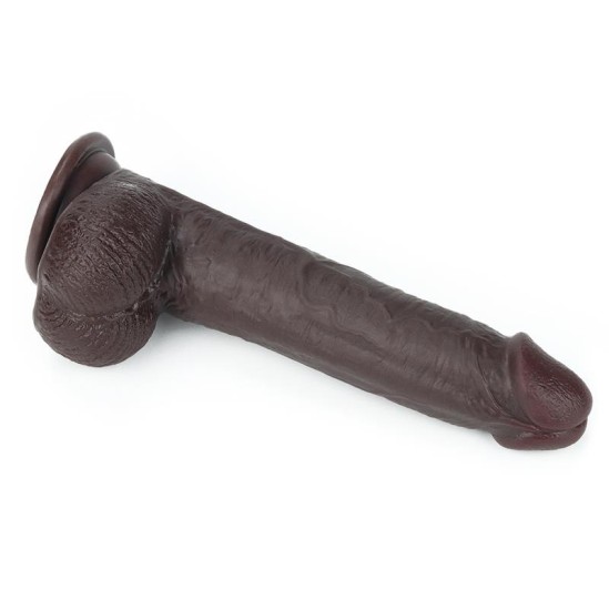 Lovetoy Dildo Sliding 9 Melns