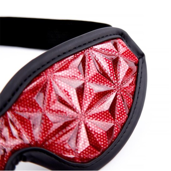 Diamond Line Blindfold Diamond Vegan Leather