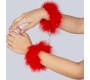 Secret Play FEATHER CUFFS RED