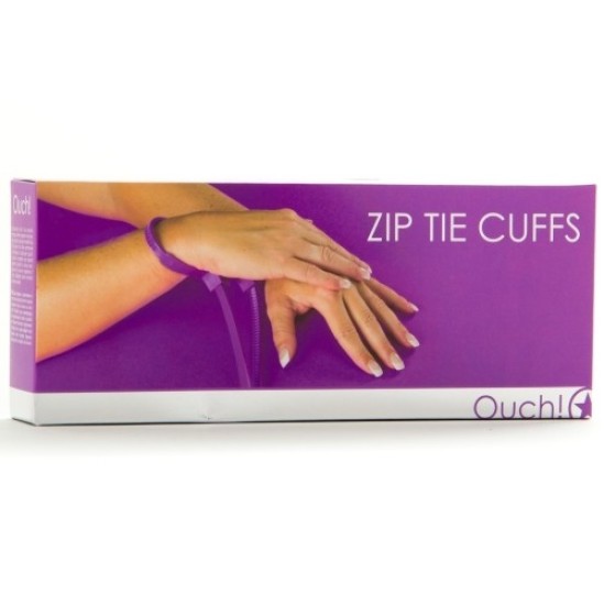 Ouch! DISPOSABLE ZIP TIE CUFFS PURPLE