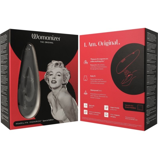 Womanizer MARILYN MONROE CLASSIC 2 CLITORAL STIMULATOR BLACK MARBLE