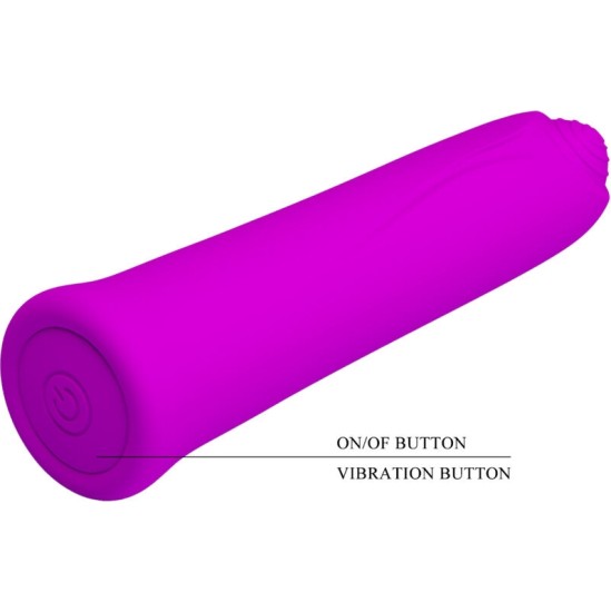 Pretty Love Flirtation PRETTY LOVE – CURTIS MINI SUPER POWER VIBRATOR 12 VIOLETINĖS SILIKONINĖS VIBRATIONS