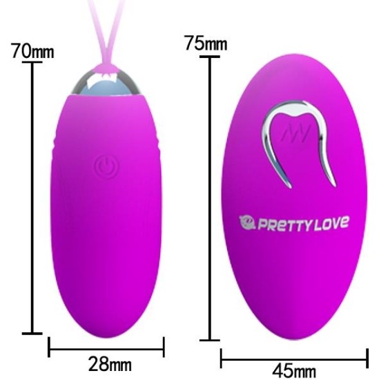 Prettylove Vibrating Egg Remote Control Jenny