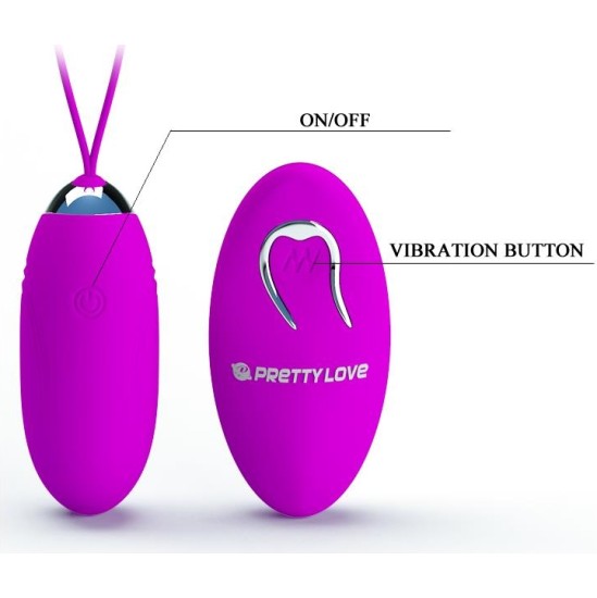 Prettylove Vibrating Egg Remote Control Jenny