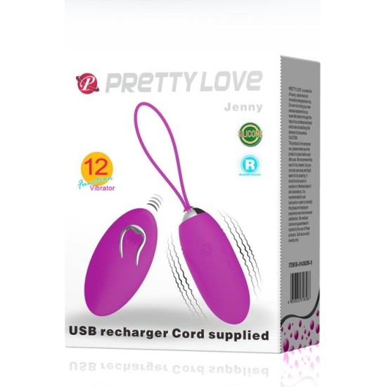 Prettylove Vibrating Egg Remote Control Jenny