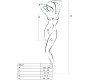 Passion Woman Bodystockings PASSION WOMAN BS027 JUODOS SUKNELĖS STILIUS, VIENAS DYDIS