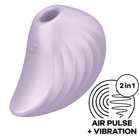 Satisfyer Air Pulse APMIERINĀTĀJS — PEARL DIVER GAISA PULSU STIMULĀTORS UN VIBRATORS VIOLETS