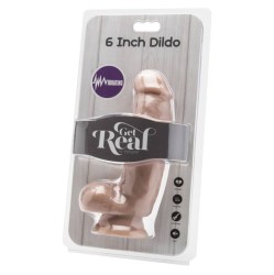 Get Real DILDO 12 CM WITH BALLS VIBRATOR SKIN