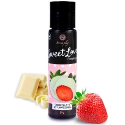 Secretplay Cosmetic SECRETPLAY - GELS SWEET LOVE zemeņu un baltās šokolādes 60 ml