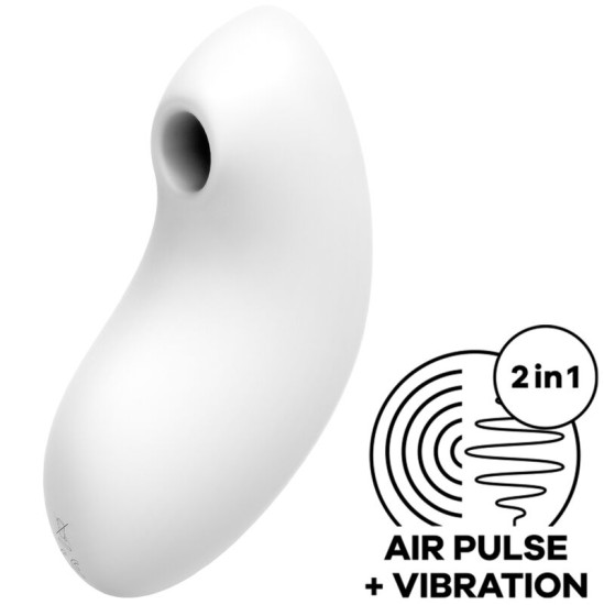 Satisfyer Air Pulse SATISFYER VULVA LOVER 2 AIR PULSE STIMULATOR & VIBRATOR - WHITE