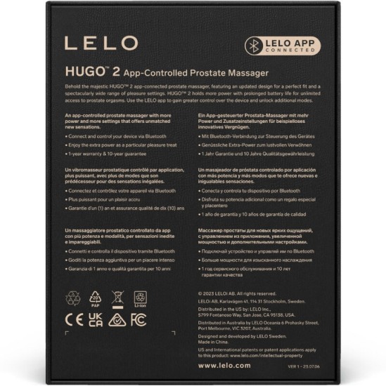 Lelo HUGO 2 PROSTATE MASAGER ROHELINE