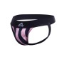 Cut4Men Stripe-Pink Jockstrap Rozā un melna