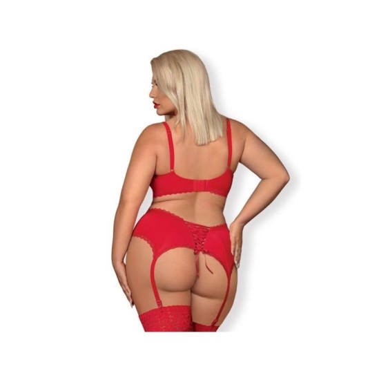 Obsessive Jolierose 3 Pieces Set Red