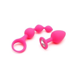 Rimba Toys Anal Pleasure Play komplekts Barcelona Pink