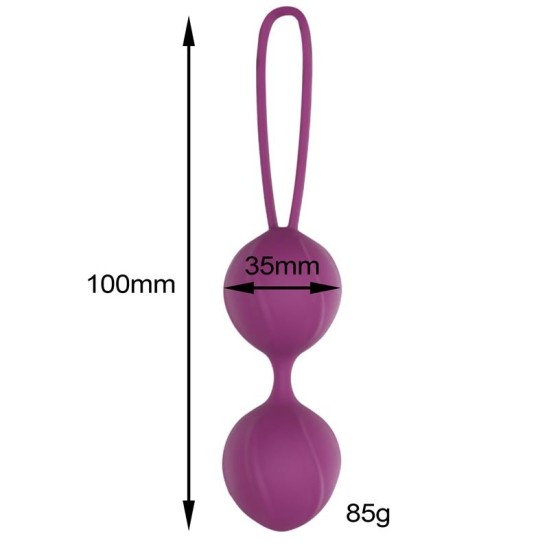 Engily Ross Garbo Double Kegel Ball Силиконовый Фиолетовый