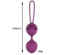 Engily Ross Garbo Double Kegel Ball Silikoninis Violetinis