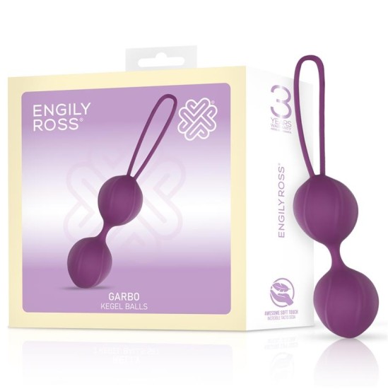 Engily Ross Garbo Double Kegel Ball Silikoninis Violetinis