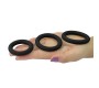 Lovetoy Pack of 3 Penis Ring Power Plus Black