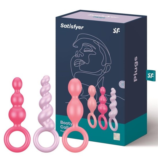 Satisfyer Iepakojumā 3 silikona krāsas spraudņi