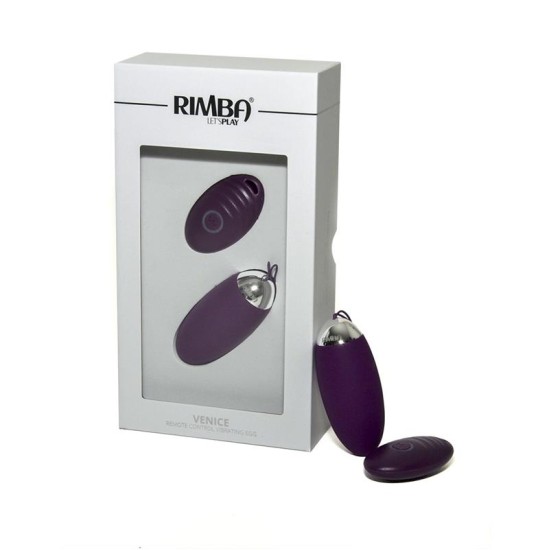 Rimba Toys Egg Vibrator with Remote Control Venice Purple