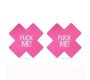 Lovetoy Pack Nipple Covers Cross Black and Pink FUCK ME