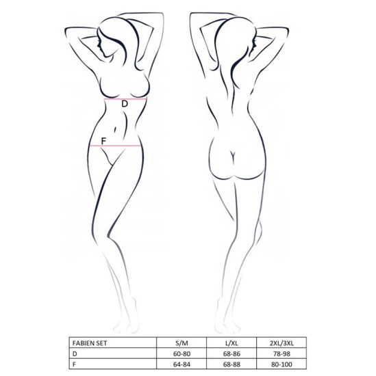Avanua Fabien komplekts melns