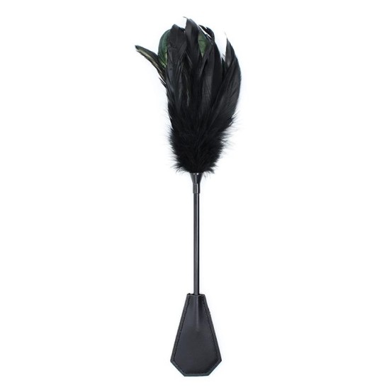 Latetobed Bdsm Line Feather Tickler and Paddle 2 in 1 48 cm Black