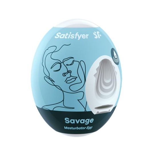 Satisfyer Masturbator Egg Single Savage Hydro-Active
