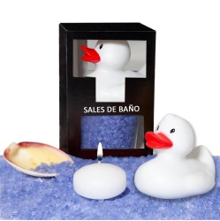 Diverty Sex Bath Salts Set Lavender Duck, Candle and Shell 150gr