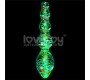 Lovetoy Glow in the Dark Glass Dildo Dark Twilight Gleam Tantalizing Orbs